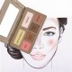 BH cosmetics Nude Rose Sculpt & Glow Palette