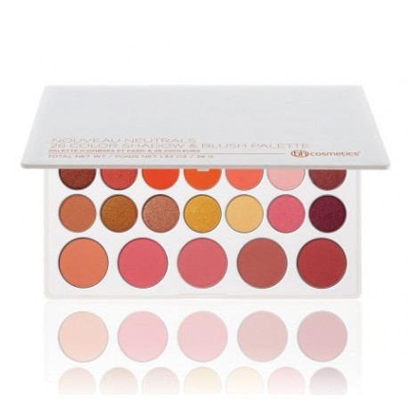 atom Far myndighed BH Cosmetics Nouveau Neutrals - 26 Color Shadow & Blush Palette -  BeautyKitShop