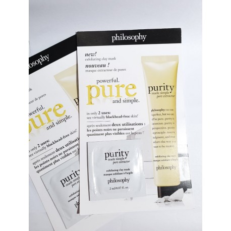 Philosophy Purity Made Simple Pore Extractor mask Sachet