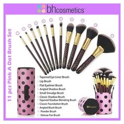 BH Cosmetics 11 pc Pink-A-Dot Brush Set
