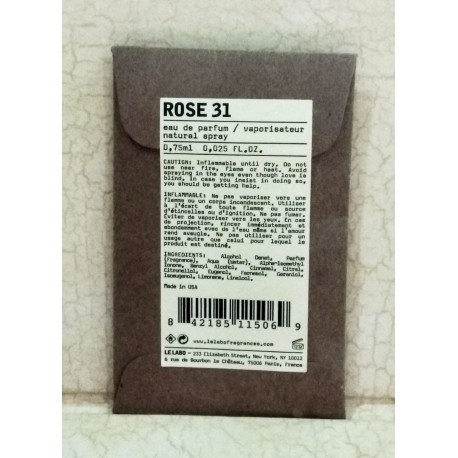 LE LABO ROSE 31 EDP 0,75ML