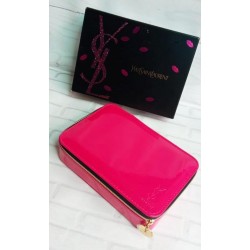 Small Vanity Cosmetics Case Glossy Pink