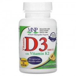 Michael's Naturopathic Vitamin D3 5000iu with Vitamin K2, 90tabs