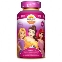 SUNDOWN KIDS Disney Princess Multivitamin Gummies - Fruit Flavors - 180ct