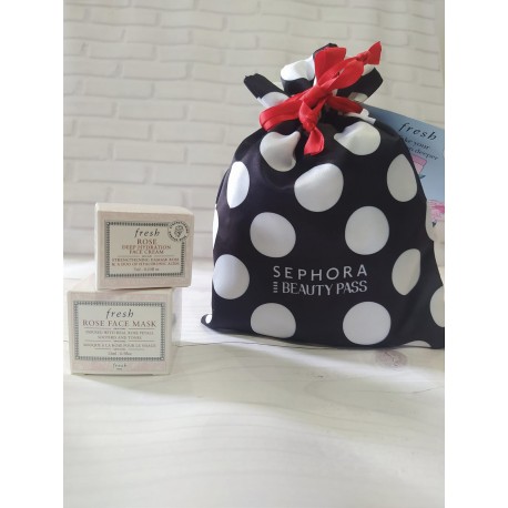 Rose Skincare Set Pouch