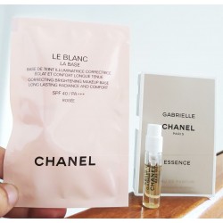 CHANEL LE BLANC LA BASE SPF 40 FREE GABRIELLE ESSENCE VIAL PARFUM