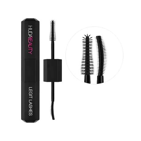 HUDA BEAUTY LEGIT LASHES Double-Ended Volumizing and Lengthening Mascara