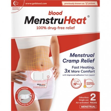 Blood MenstruHeat Menstrual cramp relief 2pc