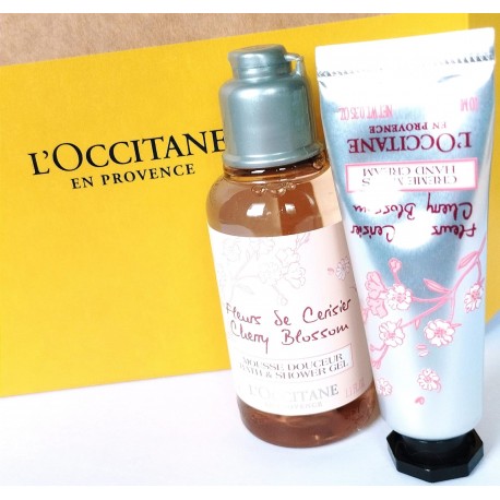 L'occitane Cherry Blossom Hand Cream + Shower Gel Set