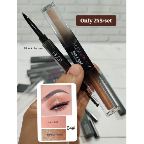 HUDA BEAUTY Matte & Metal Melted Double Ended Liquid Eyeshadows