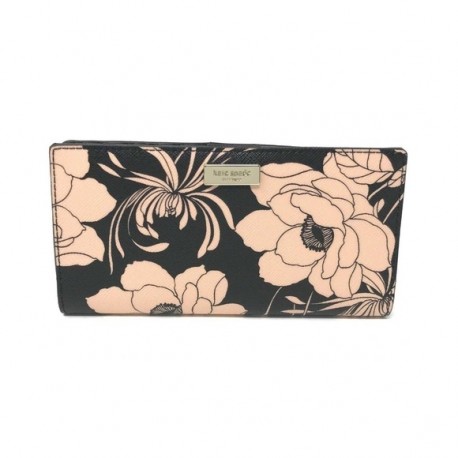 Kate Spade Laurel Way Stacy Gardenia Floral Wallet Black Multi -  BeautyKitShop